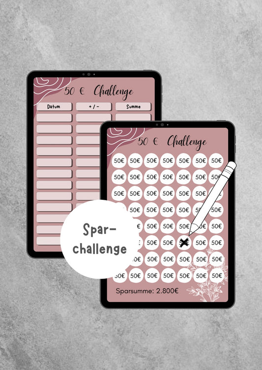 50,- Sparchallenge