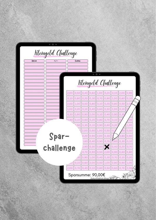 Kleingeld Sparchallenge (Sparsumme: 90,00€)